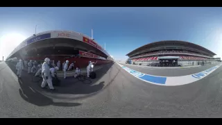 360: Williams pitstop up close