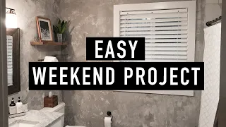 DIY Faux Concrete Wall