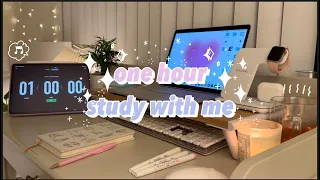 one hour late night study with me, real time, chill lofi music