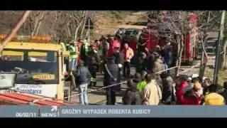 Kubica Rally crash wypadek incident accident  Italy 2011