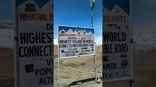 highest village in the world -KAZA❤️❤️💗❤️❤️#kaza #himachal #spitivalley #mountains