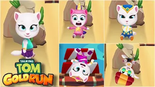 TALKING TOM GOLD RUN | FALLS AND FAILS FUNNY COMPILATION | ANGELA’S IN BANANA FALLS