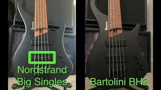 Bartolini BH2 vs Nordstrand Big Singles [bass pickup shootout]