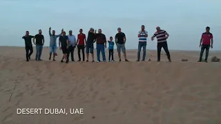 Desert Dubai UAE - Drone View