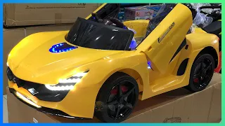 Unboxing and Assembly kids electric cars 12V | Electric car for kids | Power wheels for kids