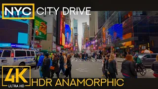 Exploring New York City Streets - From Manhattan to Arverne - 4K HRD Anamorphic City Drive Video