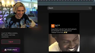 xQc reacts to Kanye West calling Taylor Swift to use lyrics on "Famous"