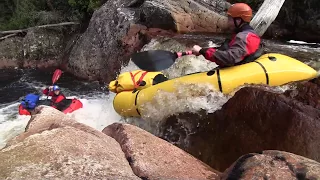 Lea River Overnight Packrafting Trip Tasmania