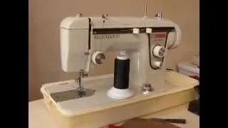 Sewing machine Швейная машина Janome Deluxe 538f test разная кожа