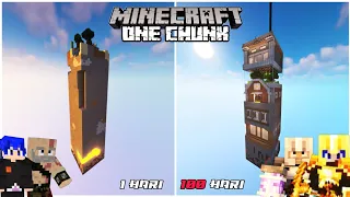 100 Hari di Minecraft tapi One Chunk only