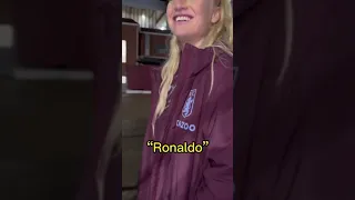 Asking Alisha Lehmann Messi or Ronaldo ?