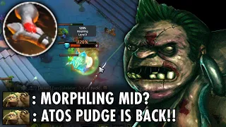 Morphling Mid?? RIP!! Atos Pudge is Back!! No Escape for everyone!! | Genius Pudge