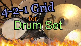 The Exercise EVERY Drummer Needs to Know! | 4-2-1 Grid Applications for Drum Set | Lesson