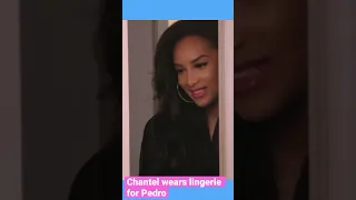 Chantel wears lingerie for Pedro