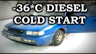 DIESEL COLD STARTS compilation | -36*C | s.3 ep.63 | Холодный запуск в мороз -36*C дизель