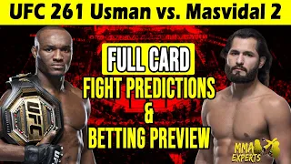 UFC 261 Usman vs. Masvidal 2 Full Card Predictions & Betting Preview