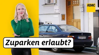 Vor diesen Grundstückseinfahrten dürft ihr parken - Oder? | ADAC | Recht? Logisch!