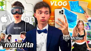 VLOG: Apple Vision Pro, Maturita, Tate McRae Koncert, Nové Boty a Kamera, Písničky, Balím Objednávky