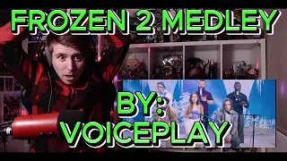ABSOLUTE DIVA NOTES!!!!!!!! Blind reaction to Voiceplay - Frozen 2 Medley Ft. Adriana Arellano