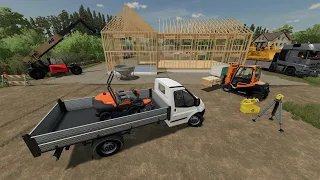 Construction d'une maison étape par étape sur Farming Simulator 22