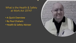 What is the Health and Safety at Work Act 1974