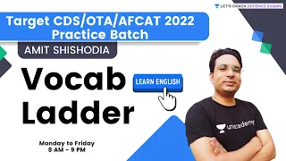 Vocab Ladder | Class 279 | English | AFCAT / CDS/ OTA 2022 | Dr. Amit Shishodia