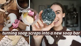 ZERO WASTE SOAP HACK // reusing soap scraps  *chaotic DIY energy*
