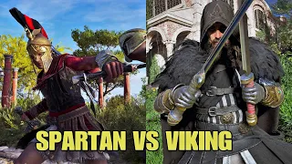 Assassin's Creed Viking VS Spartan Warrior All Finishing Moves