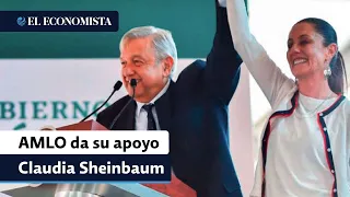 AMLO da su apoyo a Sheinbaum; este jueves le entregará el bastón de mando de la 4T