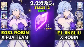 E0S1 Robin FUA Team & E1 Jingliu x Robin Team | MOC 12 v2.2 | Honkai star rail.