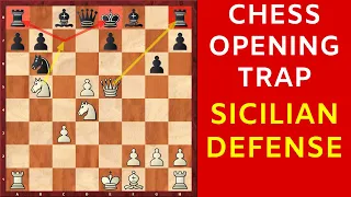 The MOST Dangerous Opening TRAP in the Sicilian Defense