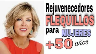REJUVENECEDORES Cortes de Pelo con FLEQUILLOS para Mujeres de +50 años en adelante| Fleco.
