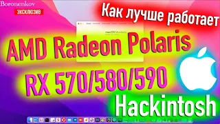 КАК ЛУЧШЕ РАБОТАЮТ ВИДЕОКАРТЫ AMD RADEON POLARIS RX 570/580/590 В HACKINTOSH? - ALEXEY BORONENKOV