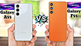 Samsung Galaxy A55 Vs Samsung Galaxy F55 || Full Compare