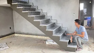 Machines Modern Stone Granite Technology - Super-Grade Installation Technique To Complete The Stairs