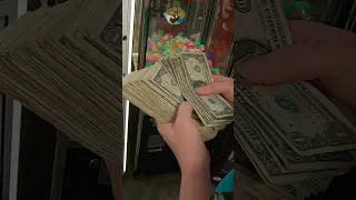 This Claw Machine Was Loaded With CASH! #shorts #clawmachine #money