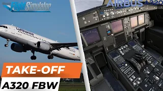 A320 Takeoff MSFS 2020 // Tutorial Microsoft Flight Simulator 2020 // For Beginner German