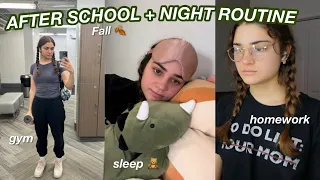 10pm fall after school + night routine | junior in highschool