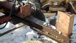 How I built my cheap hydraulic log splitter (Under $200) - Homemade log splitter