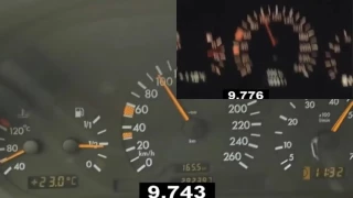 Mercedes w202 c200  vs   w202  c240   0-100 km/h