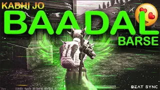 Kabhi Jo Badal Barse 💕 Pubg Beat Sync Montage | BGMI Montage | World Best Edited Montage ||