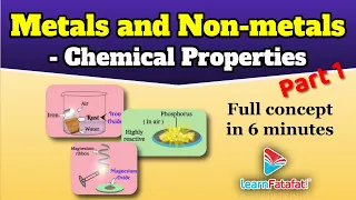 Class 8 Science Materials Metals & Non metals - Chemical Properties of Metals and Non metals