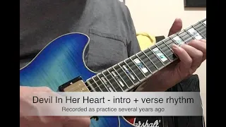 Devil In Her Heart - Beatles - intro + verse rhythm - recorded several years ago as practice