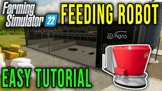 HOW TO USE AUTOFEED COW BARN WITH FEEDING ROBOT - Farming Simulator 22 Tips #4 | Radex