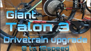 Giant talon3 drivetrain upgrade from 8 to 12speed with stock hub