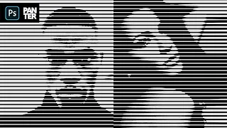 How to Apply Halftone Lines on Portraits | Adobe Photoshop Tutorial