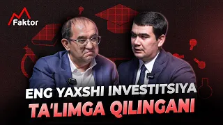 Eng yaxshi investitsiya - taʼlimga qilingani | Kelajak uchun yangi qanotlar... |  MFaktor