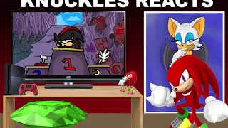 KNUCKLES REACTS: to team sonic racing in 7 mins