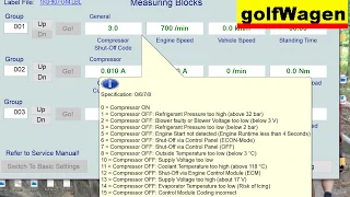 VW Golf 5 HVAC measure block /temperature sensors/