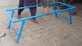 folding charpai | folding bed | charpoy | fabrication | abdul shakoor | iron bed | folding bed